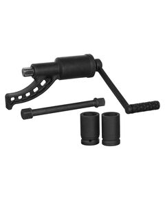 Ключ баллонный роторный на подшипнике для грузовых автомобилей 261 мм, передаточное отношение 1:68, макс. крутящий момент 5200 Nm, головки 32, 33 мм, пластиковый кейс INTERTOOL XT-0002, фото  | SNABZHENIE.com.ua