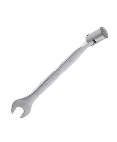Ключ рожково-накидний шарнірний 17 мм Cr-V, сатин-хром INTERTOOL XT-1417, фото  | SNABZHENIE.com.ua