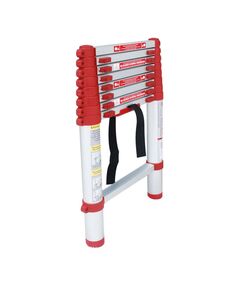 Телескопічна алюмінієва сходи 8 ступенів 2,5 м INTERTOOL LT-3026, фото  | SNABZHENIE.com.ua