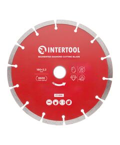 Отрезной сегментный алмазный диск INTERTOOL CT-1009, 180 мм, 22-24%, фото  | SNABZHENIE.com.ua