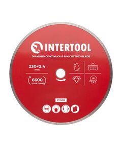 Алмазный отрезной диск для плитки 230 мм INTERTOOL CT-3010, фото  | SNABZHENIE.com.ua
