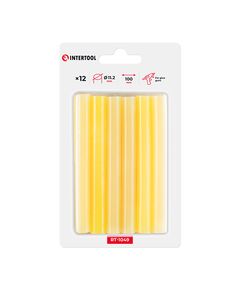 Комплект жовтих клеєвих стержнів INTERTOOL RT-1049, 11.2 мм, 12 шт., фото  | SNABZHENIE.com.ua