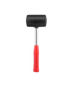 Киянка резинова INTERTOOL HT-0232, 680 г, 80 мм, чорна, металева ручка, фото  | SNABZHENIE.com.ua