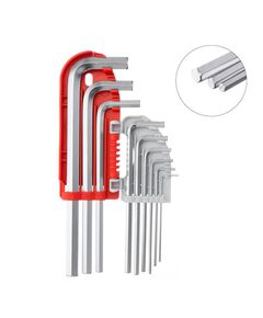 Набор удлинённых Г-образных шестигранных ключей 9 ед. 1.5-10 мм S2, фото  | SNABZHENIE.com.ua