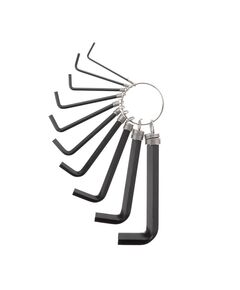 Набір ключів Г-подібних шестигранних, 10 шт., 1,5-10 мм, фото  | SNABZHENIE.com.ua