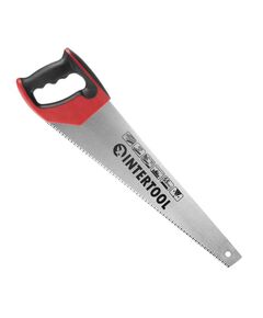 Ножовка по дереву 450 мм, каленый зуб, 7 зубьев INTERTOOL HT-3105, фото  | SNABZHENIE.com.ua