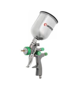 Краскопульт пневматичний LVLP GREEN 1.3мм, 600мл, 1.5бар INTERTOOL, фото  | SNABZHENIE.com.ua