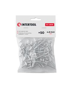 Заклепки алюминиевые 4,8x8 мм, 50 шт, фото  | SNABZHENIE.com.ua