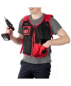 Жилет слесарно-будівельний INTERTOOL SP-1001, 7 кишень, поліестер, фото  | SNABZHENIE.com.ua