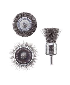 Набір дротяних щіток для дрелі 3 шт., 1/4 INTERTOOL BT-0300, фото  | SNABZHENIE.com.ua