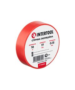 Ізоляційна лента червона 0.15мм 17мм 10м INTERTOOL IT-0030, фото  | SNABZHENIE.com.ua