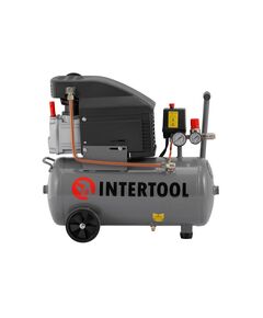 Компресор 24 л, 1.5 кВт, 220 В, 8 атм, 206 л/мин INTERTOOL PT-0010, фото  | SNABZHENIE.com.ua