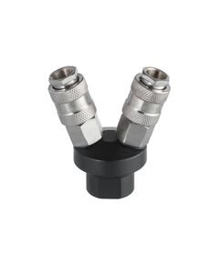 Розгалужувач повітря 1/4 на 2 виходи V-образний, 10 бар INTERTOOL PT-1852, фото  | SNABZHENIE.com.ua