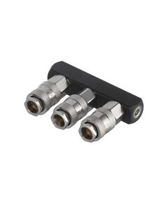 Разветвитель воздуха 1/4 на 3 выхода с быстроразъемами 10 бар INTERTOOL, фото  | SNABZHENIE.com.ua