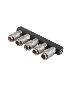 Розгалужувач повітря 1/4 на 5 виходів, прямий, з швидкоз'ємами, 10bar INTERTOOL PT-1857, фото  | SNABZHENIE.com.ua