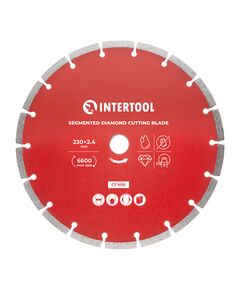 Диск відрізний алмазний сегментний 230 мм, 22-24%, INTERTOOL CT-1010, фото  | SNABZHENIE.com.ua