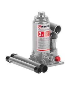 Домкрат стовпчиковий одноштоковий 3 т в пластиковому кейсі INTERTOOL GT0052, фото  | SNABZHENIE.com.ua