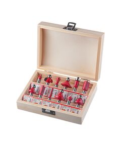 Набір фрез по дереву 12 ед INTERTOOL HT-0071, фото  | SNABZHENIE.com.ua