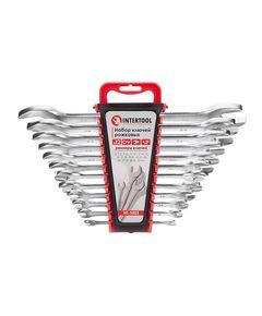 Набор рожковых ключей 12 шт. 6-32 мм Cr.-V, INTERTOOL HT-1003, фото  | SNABZHENIE.com.ua