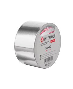 Алюмінієвий термостійкий скотч 50 мм x 10 м INTERTOOL KT-0991, фото  | SNABZHENIE.com.ua