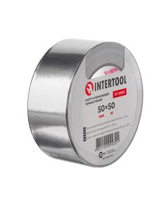 Алюмінієвий термостійкий скотч INTERTOOL KT-0993, 50мм x 50м, фото  | SNABZHENIE.com.ua