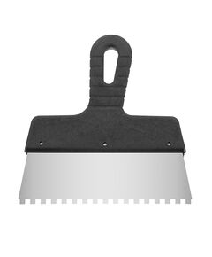 Шпатель нержавіючий 200мм з зубом 6x6мм INTERTOOL KT-2206, фото  | SNABZHENIE.com.ua