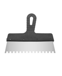 Шпатель нержавіючий 250мм з зубом 8x8мм INTERTOOL KT-2258, фото  | SNABZHENIE.com.ua