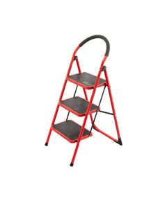 Стремянка INTERTOOL LT-0037, 3 сходинки, висота 1131 мм, 380x260 мм, фото  | SNABZHENIE.com.ua