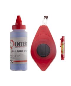 Комплект 3 в 1: шнур, корректор 115 г и уровень INTERTOOL MT-2505, фото  | SNABZHENIE.com.ua