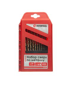 Набір свердл по металу HSS 19 шт INTERTOOL SD-0019 для професіоналів, фото  | SNABZHENIE.com.ua
