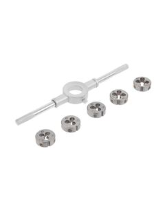 Набір плашок з тримачем 6 шт (M4-M10) INTERTOOL SD-8019, фото  | SNABZHENIE.com.ua