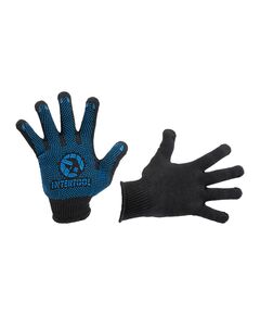 Перчатка акриловая с PVC-точками 9 (синяя) INTERTOOL SP-0132, фото  | SNABZHENIE.com.ua