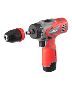 Дриль-шурупокрут акумуляторний 12 В, 30 Nm, 0-350/0-1300 об/хв, 0.8-10 мм, 1.5 Аг, знімний патрон, фото  | SNABZHENIE.com.ua