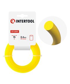 Леска для триммера круглая 2.4 мм, 15 м INTERTOOL DT-2303, фото  | SNABZHENIE.com.ua