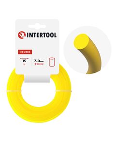 Леска для триммера круглая 3.0 мм, 15 м INTERTOOL DT-2305, фото  | SNABZHENIE.com.ua