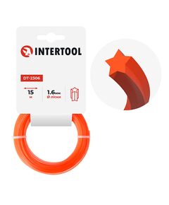Леска для триммера INTERTOOL DT-2306, 1.6 мм, 15 м, звезда, фото  | SNABZHENIE.com.ua