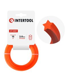 Леска для триммера INTERTOOL DT-2307, 2.0 мм, 15 м, звезда, фото  | SNABZHENIE.com.ua
