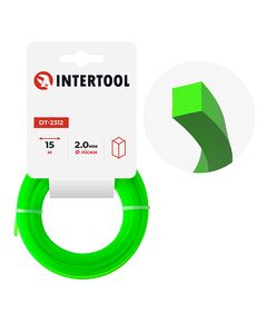 Леска квадратна для триммера 2.0 мм, 15 м INTERTOOL DT-2312, фото  | SNABZHENIE.com.ua