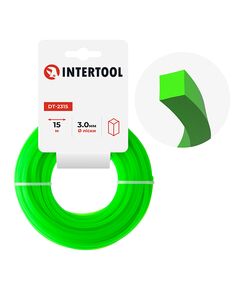 Квадратна леска для триммера 3.0 мм, 15 м INTERTOOL DT-2315, фото  | SNABZHENIE.com.ua