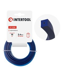 Леска квадратна армована для триммера 2.4 мм, 15 м INTERTOOL DT-2318, фото  | SNABZHENIE.com.ua
