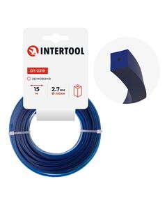 Армована квадратна леска для триммера 2.7 мм, 15 м INTERTOOL DT-2319, фото  | SNABZHENIE.com.ua