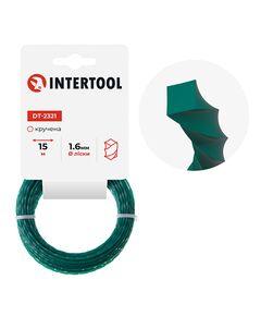 Леска квадратная для триммера 1.6 мм*15 м INTERTOOL DT-2321, фото  | SNABZHENIE.com.ua