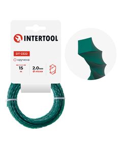 Квадратна волосінь для тримера 2.0 мм, 15 м, INTERTOOL DT-2322, фото  | SNABZHENIE.com.ua