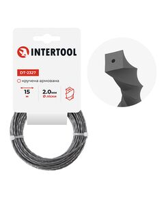 Леска для триммера 2.0 мм, 15 м, квадратная, армированная INTERTOOL DT-2327, фото  | SNABZHENIE.com.ua
