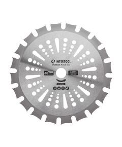 Ніж для мотокоси INTERTOOL DT-2351, &oslash;255мм, 40T, твердосплавний, двосторонній, фото  | SNABZHENIE.com.ua