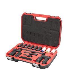 Набір головок та подовжувачів ударних 1/2", 18 од., головки: 10-24 мм, подовжувачі: 75/125/250 мм, Cr-Mo, STORM, фото  | SNABZHENIE.com.ua