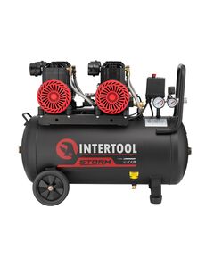 Компресор 50 л, 2х1.5 кВт, 220 В, 8aтм, 500 л/хвил, 2800 об/хв, безмасляний, 4 циліндра, фото  | SNABZHENIE.com.ua