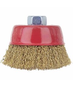 Щітка дротяна чашеобразна 75мм М14 2мм (латунь) SIGMA 9014071, фото  | SNABZHENIE.com.ua