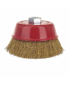 Щетка чашеобразная проволочная 125мм М14*2мм (латунированная) SIGMA 9014121, фото  | SNABZHENIE.com.ua