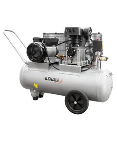 Компрессор 2.5 кВт, 50л, 335л/мин, 10бар, 2 цилиндра, 2 крана SIGMA, фото  | SNABZHENIE.com.ua